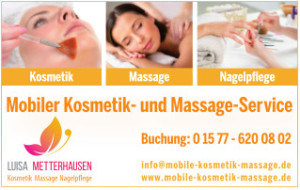 Kontakt Impressum Mobile Kosmetik Massage